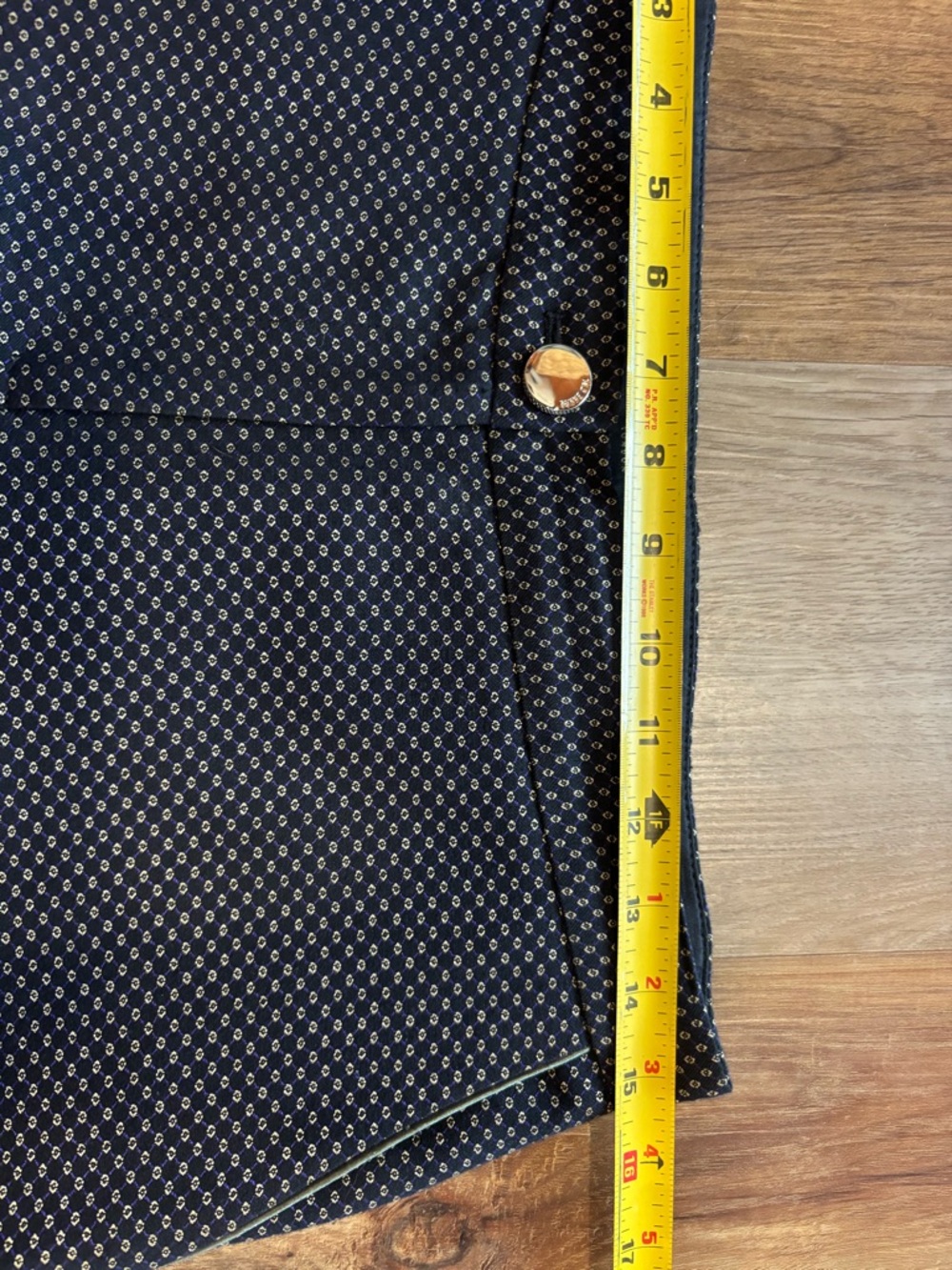 Ted Baker London Geometric Jacquard Ankle Pants Trousers Black Gold Size 2 US 6 - Picture 6 of 9